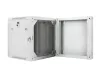 Lanberg WF02-6612-10S 19" 12U SZÉL:600mm MÉLY:600mm MAG:640mm lapraszerelt üvegajtós szürke kétrészes fali rack szekrény