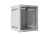 Lanberg WF10-2306-10S 10" 6U SZÉL:280mm MÉLY:310mm MAG:336mm lapraszerelt üvegajtós szürke fali rack szekrény